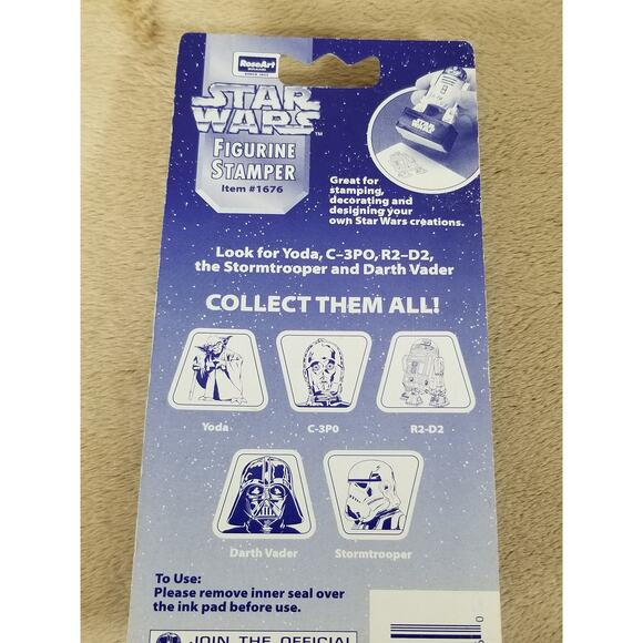 STAR WARS Figurine Stamper Darth Vader 1997 Lucasfilm Vintage New - Picture 4 of 8